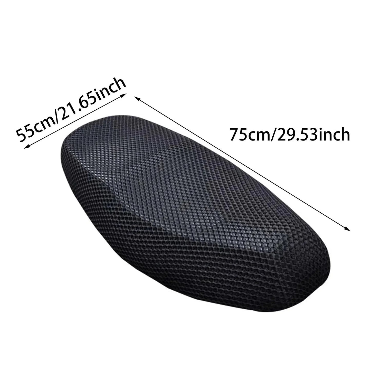 3D Mesh Motorcycle Seat Cover Universal Breathable Scooter Seat Pad With Anti - slip Mesh Summer Cool Design UV Protection - Mirza Store