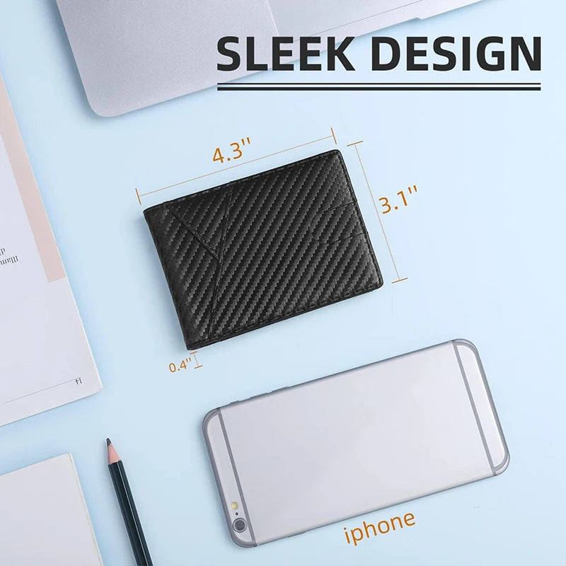 Men’s Ultra-Thin RFID Leather Wallet Mirza Store