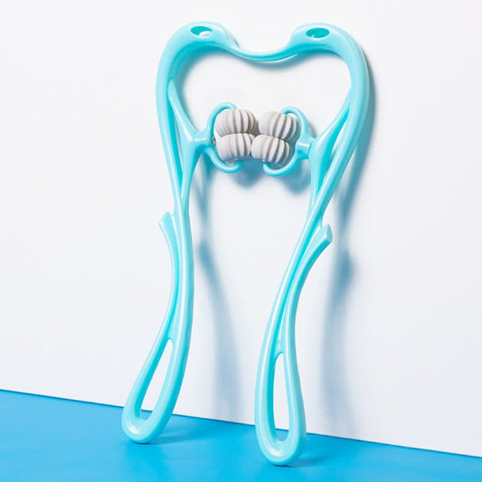 Multifunctional Manual Six - wheel Neck Massager Massage Relieve Roller Massage Tool - Mirza Finds