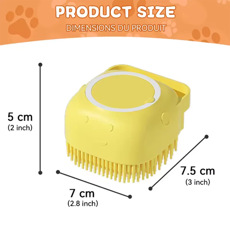 New Bath Massage Brush Bathroom Multifunctional Puppy Big Dog Cat Soft Safety Silicone Pet Accessories for Dogs Cats Tools Mirza Store