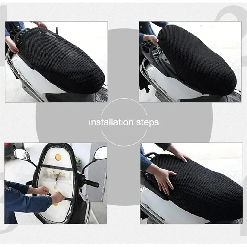 3D Mesh Motorcycle Seat Cover Mirza Store