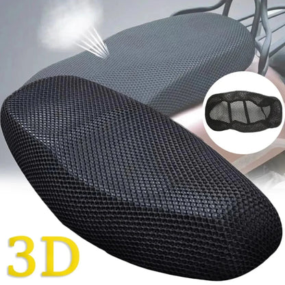 3D Mesh Motorcycle Seat Cover Universal Breathable Scooter Seat Pad With Anti - slip Mesh Summer Cool Design UV Protection - Mirza Store