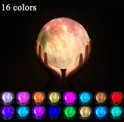 3D Printing Lunar Light Painting Creative Gift Night Light - Mirza Finds