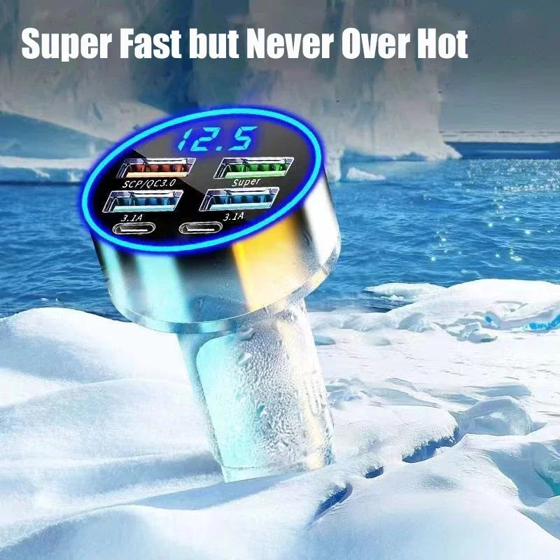 6-in-1 Fast Car Charger Mirza Store