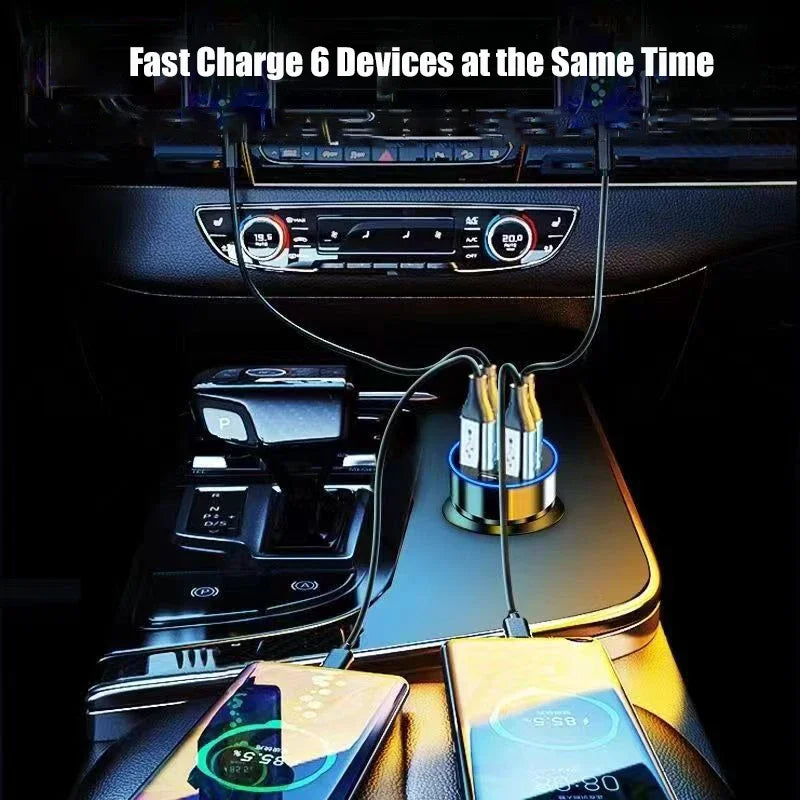 6-in-1 Fast Car Charger Mirza Store