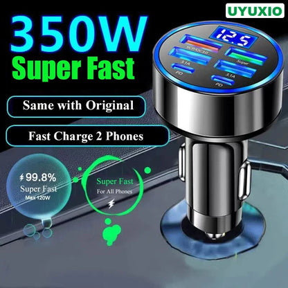 6-in-1 Fast Car Charger Mirza Store