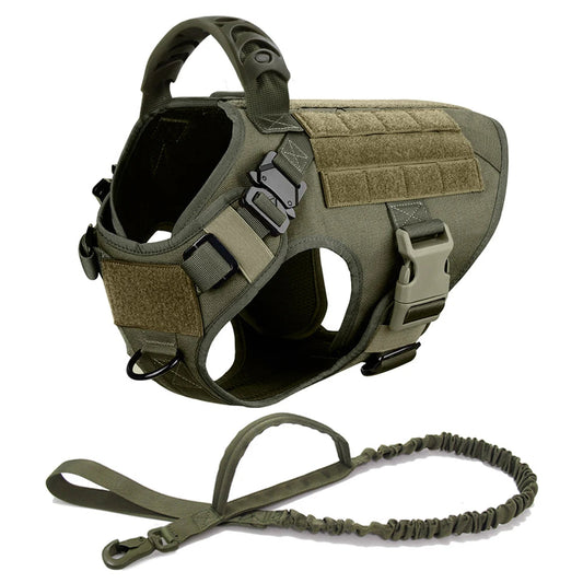 Premium Dog Harness with Leash & Molle Pouches & Training Walking Vest Mirza Store