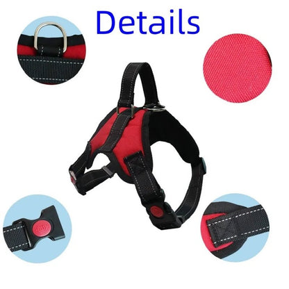 Adjustable Strong Dog Harness – Comfortable Vest for All Breeds - Mirza Finds