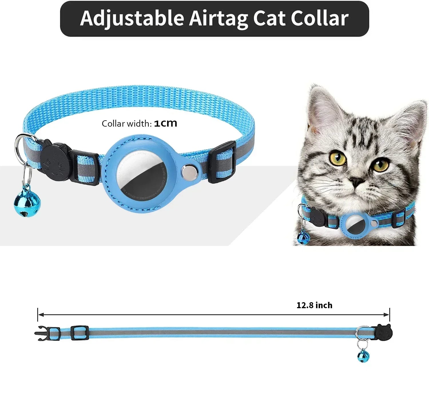 Anti-Lost Cat Collar with AirTag Protective Case Mirza Store