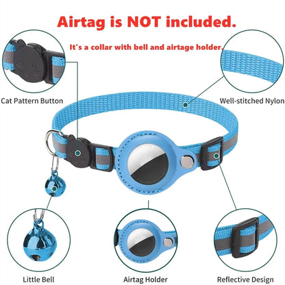 Anti-Lost Cat Collar with AirTag Protective Case Mirza Store