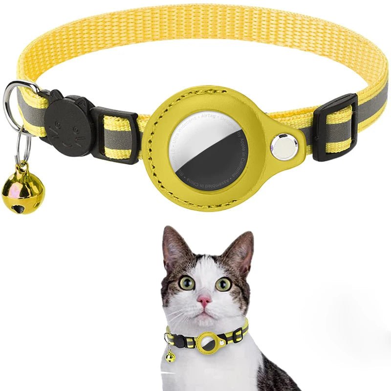 Anti - Lost Cat Collar with AirTag Protective Case - Mirza Finds