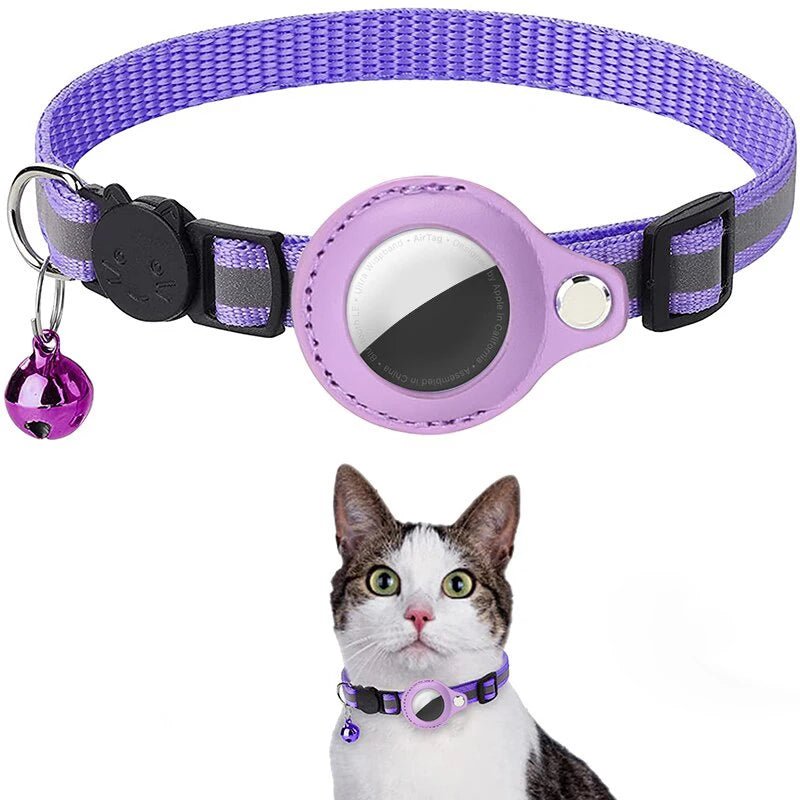 Anti - Lost Cat Collar with AirTag Protective Case - Mirza Finds