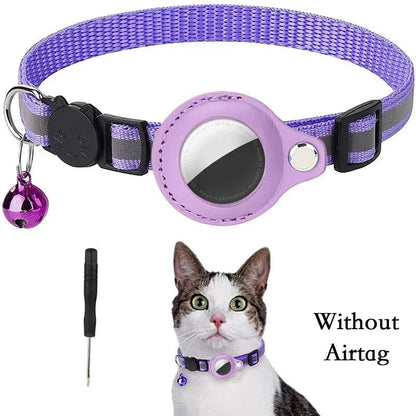 Anti - Lost Cat Collar with AirTag Protective Case - Mirza Finds