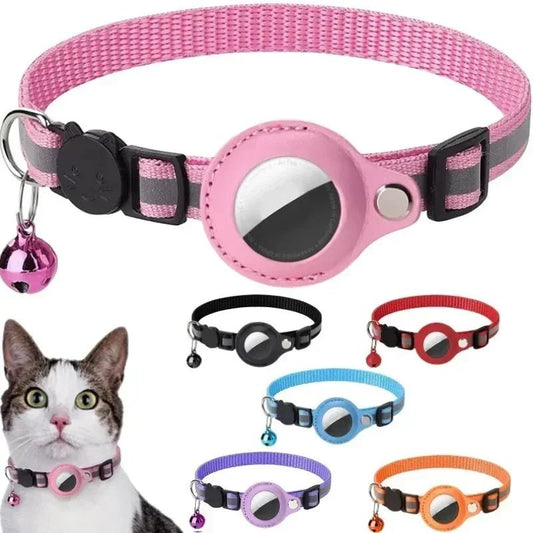 Anti - Lost Cat Collar with AirTag Protective Case - Mirza Finds