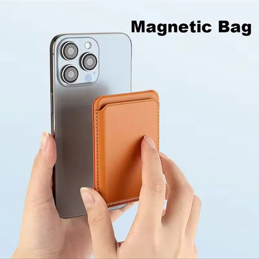 Apple MagSafe Leather Wallet – Magnetic Card Holder Case Mirza Store