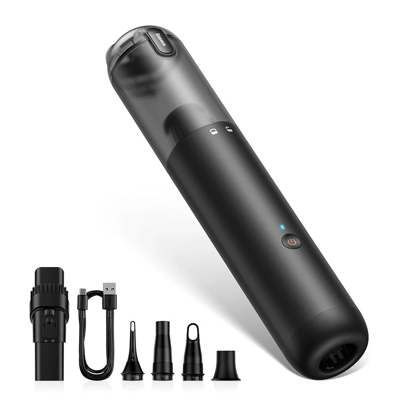 Baseus A5 Powerful & Portable Wireless Car Vacuum Cleaner - Mirza Finds