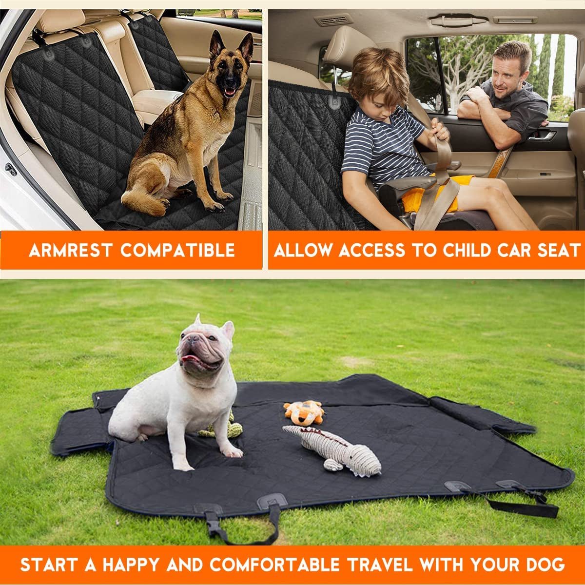 Best Dog Back Seat Cover: Waterproof, Non - Slip Car Protector - Mirza Store