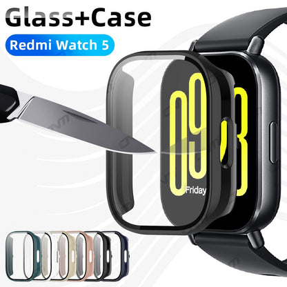 Redmi Watch 5 Tempered Glass & Hard Case Mirza Store