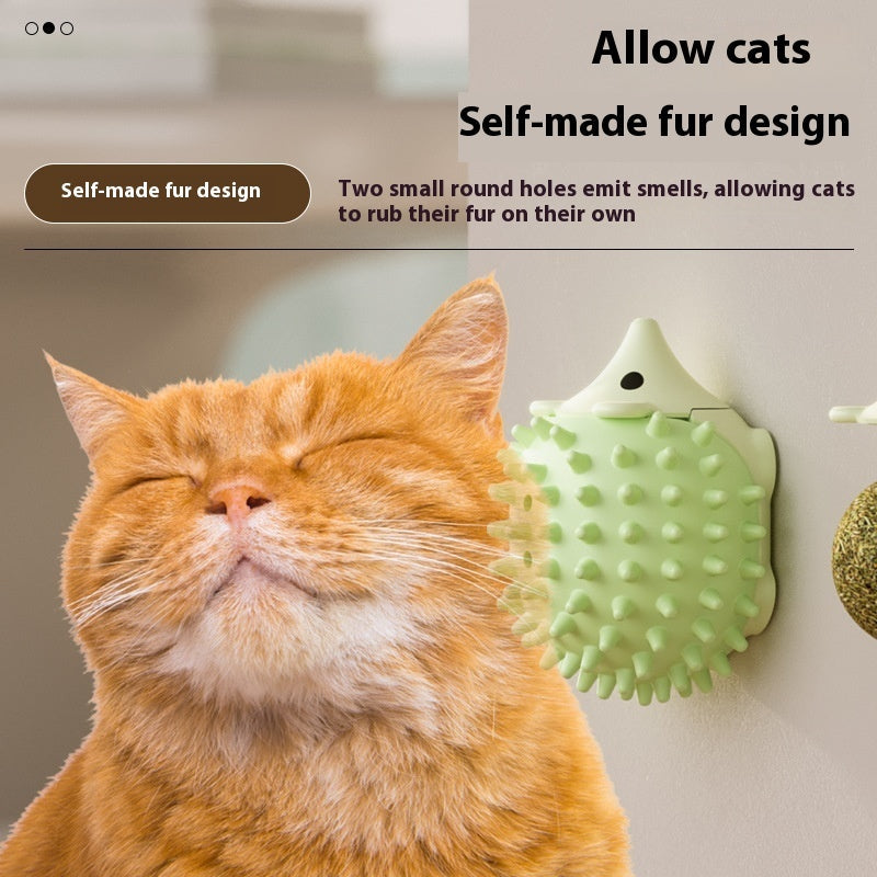 Cat Toy Hedgehog Scratching And Itching Catnip Ball Relieving Stuffy Pet Toy Mirza Store