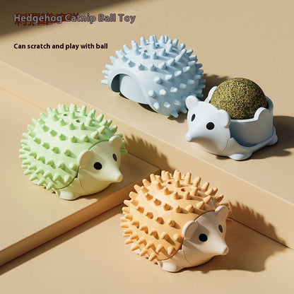 Cat Toy Hedgehog Scratching And Itching Catnip Ball Relieving Stuffy Pet Toy Mirza Store