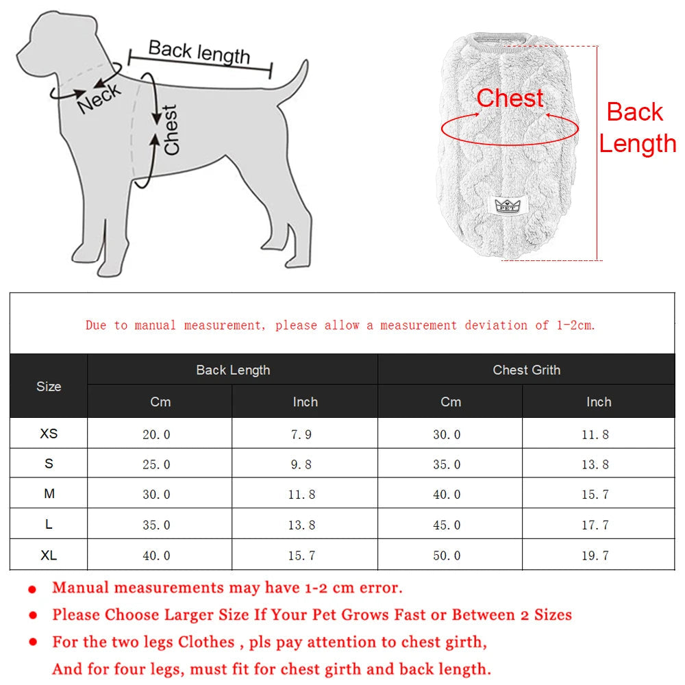 Cozy Fleece Pet Sweater Mirza Store