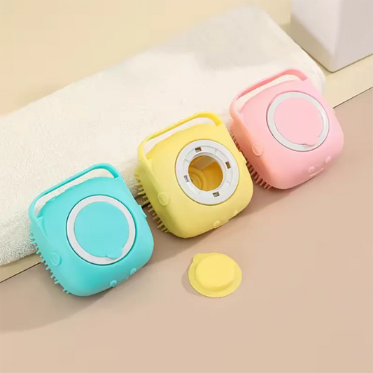 Pet dog silicone bath brush Clean care baby Baby bath massage brush Safe non-toxic pet products