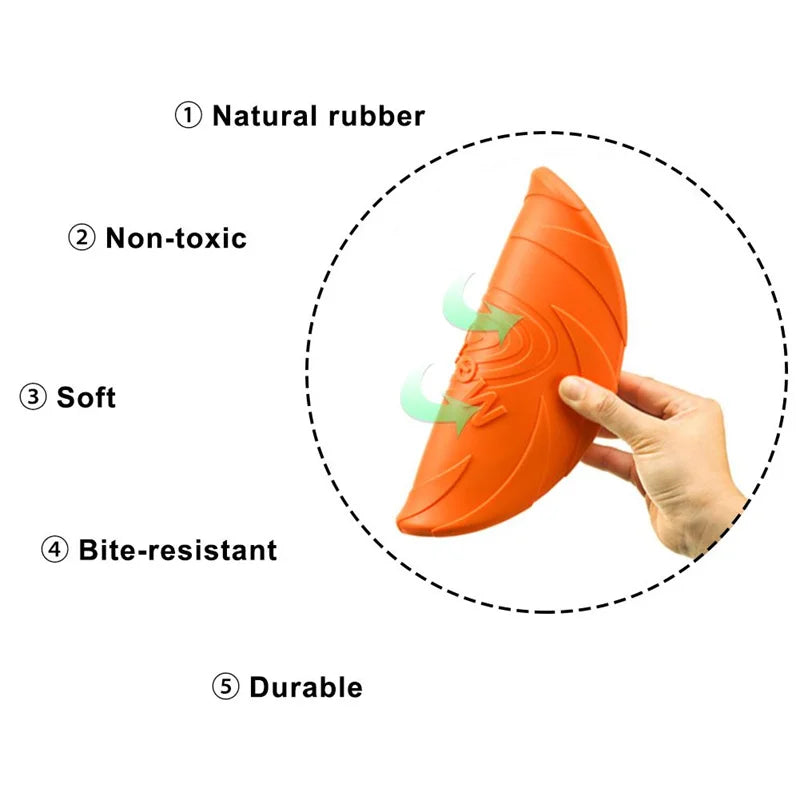 Durable Bite-Resistant Dog Flying Disc Toy Mirza Store