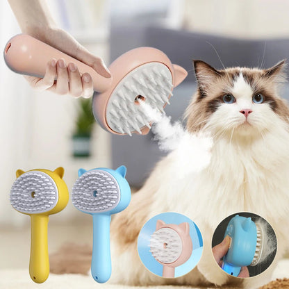 Hair Cleaning Brush With Mist Multifunctional Cat Grooming Brush Rechargeable Self Cleaning Slicker Brush For Pets Dogs & Catsb Pet Products - Mirza Finds