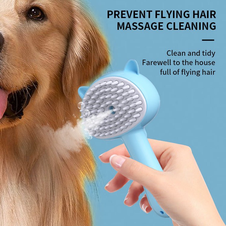 Hair Cleaning Brush With Mist Multifunctional Cat Grooming Brush Rechargeable Self Cleaning Slicker Brush For Pets Dogs & Catsb Pet Products - Mirza Finds