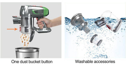 Handheld Wireless Vaccum Cleaner With Foldable Tube - Mirza Finds