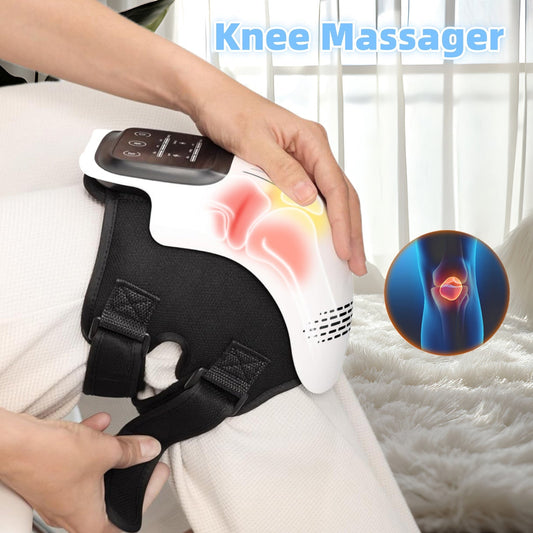 Intelligent Home Use Electric Intelligent Kneading Heating Knee Massager Rechargeable Pain Relief Infrared Laser Vibration Knee Massager - Mirza Finds