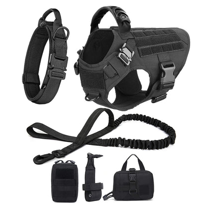 Premium Dog Harness with Leash & Molle Pouches & Training Walking Vest Mirza Store