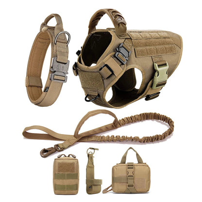 Premium Dog Harness with Leash & Molle Pouches & Training Walking Vest Mirza Store