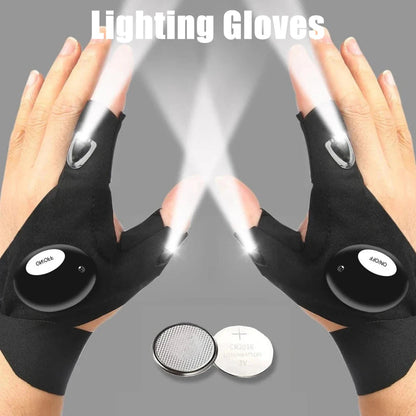 LED Flashlight Running Gloves Mirza Store