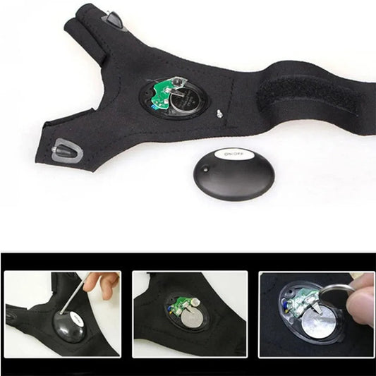 LED Flashlight Running Gloves Mirza Store