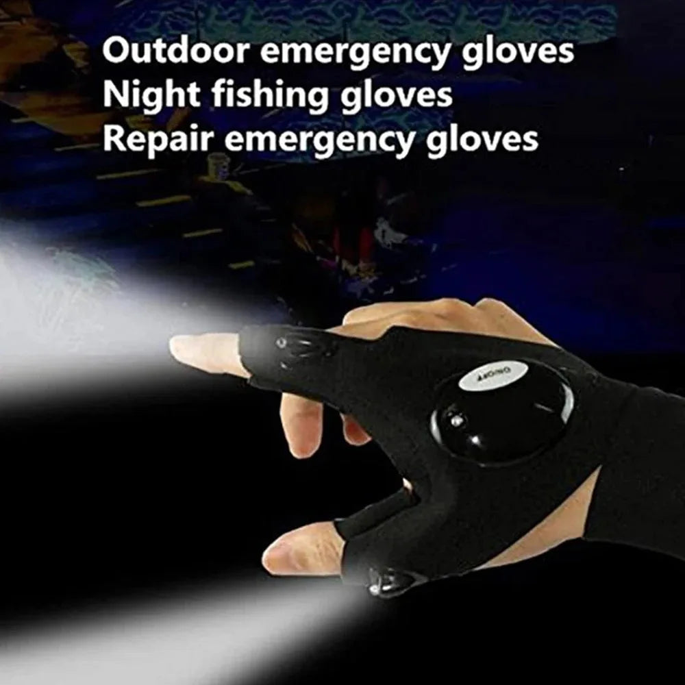 LED Flashlight Running Gloves Mirza Store