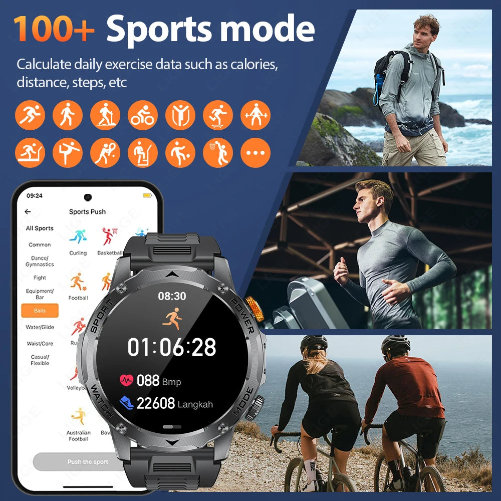LIGE Outdoor Pro Sport Smartwatch Mirza Store