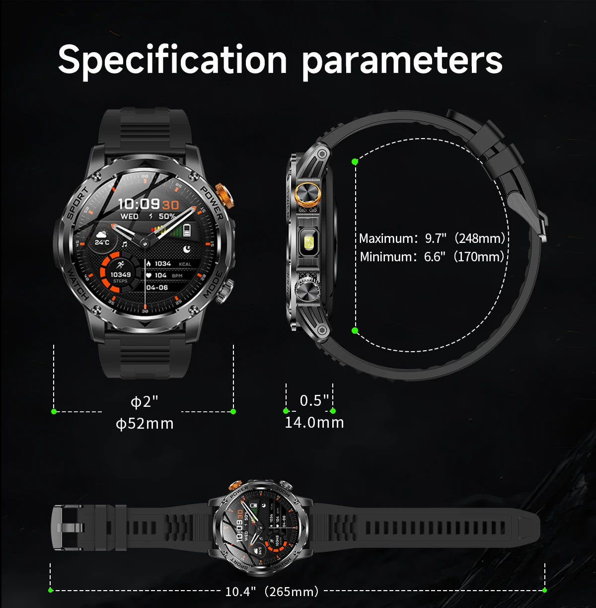 LIGE Outdoor Pro Sport Smartwatch Mirza Store