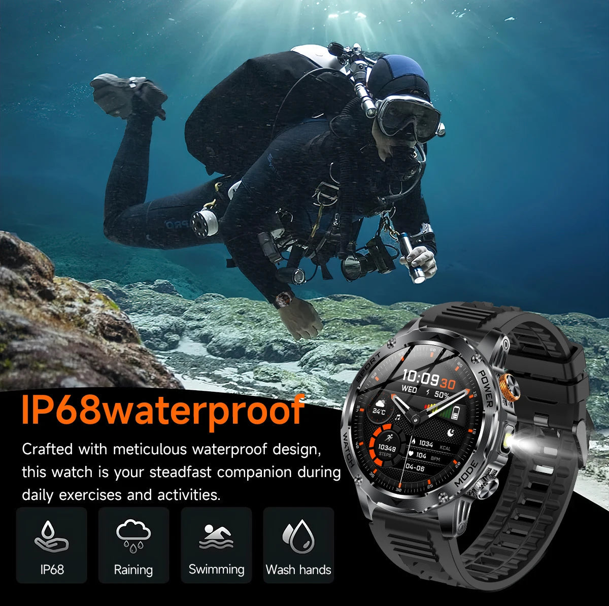 LIGE Outdoor Pro Sport Smartwatch Mirza Store
