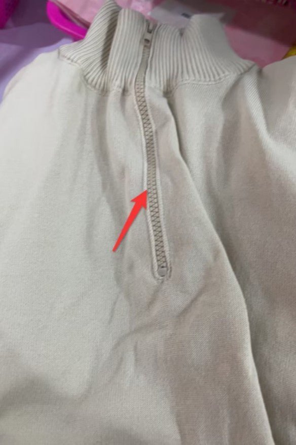 Men's Stand Collar Zipper Sweater Winter Fashion Solid Color Long Sleeve Knitted Top Clothing - Mirza Finds