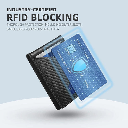 Men’s Ultra-Thin RFID Leather Wallet Mirza Store
