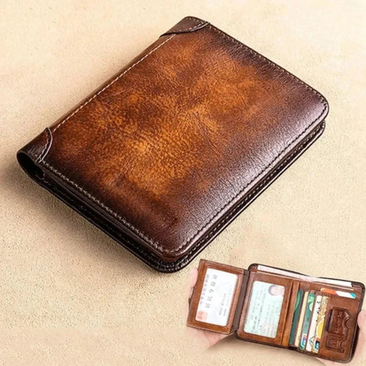 MOONBIFFY Men’s RFID Leather Wallet Mirza Store