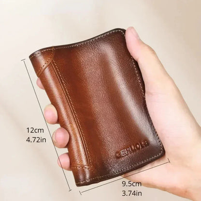 MOONBIFFY Men’s RFID Leather Wallet Mirza Store