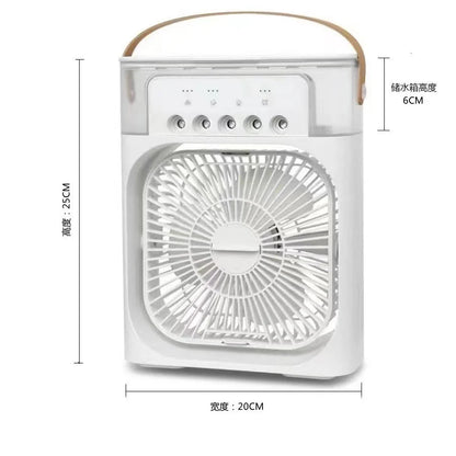 Mini Portable Air Conditioner : USB Rechargeable with LED Mood Lighting - Mirza Store