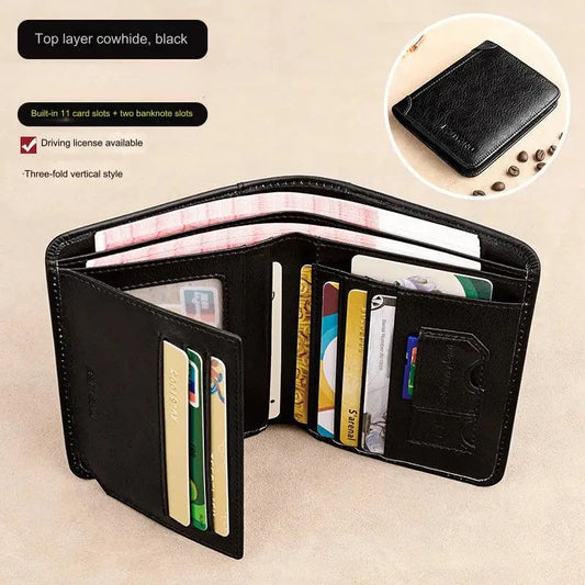MOONBIFFY Men’s RFID Leather Wallet Mirza Store