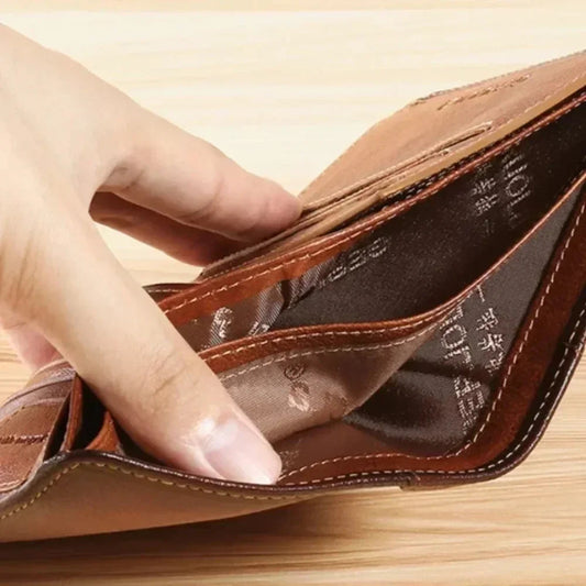 MOONBIFFY Men’s RFID Leather Wallet Mirza Store