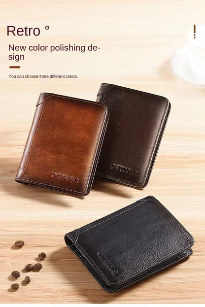 MOONBIFFY Men’s RFID Leather Wallet Mirza Store