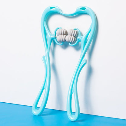 Multifunctional Manual Six - wheel Neck Massager Massage Relieve Roller Massage Tool - Mirza Finds