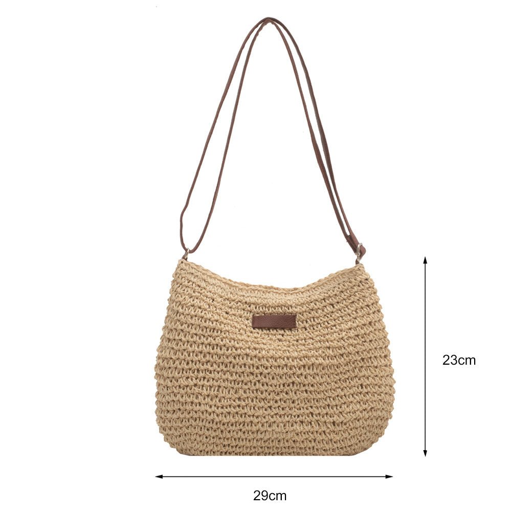 Niche Design Vacation Straw Tote Bag - Mirza Finds