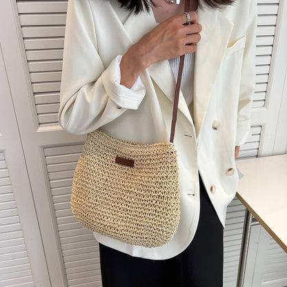 Niche Design Vacation Straw Tote Bag - Mirza Finds
